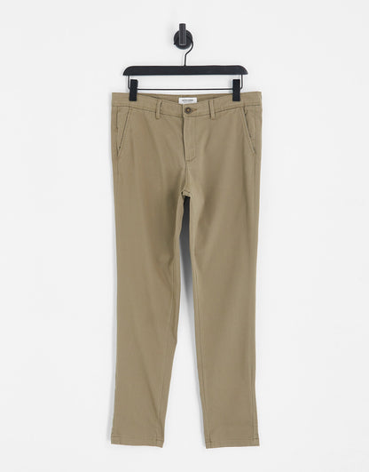 Jack & Jones Intelligence slim fit chinos in sand