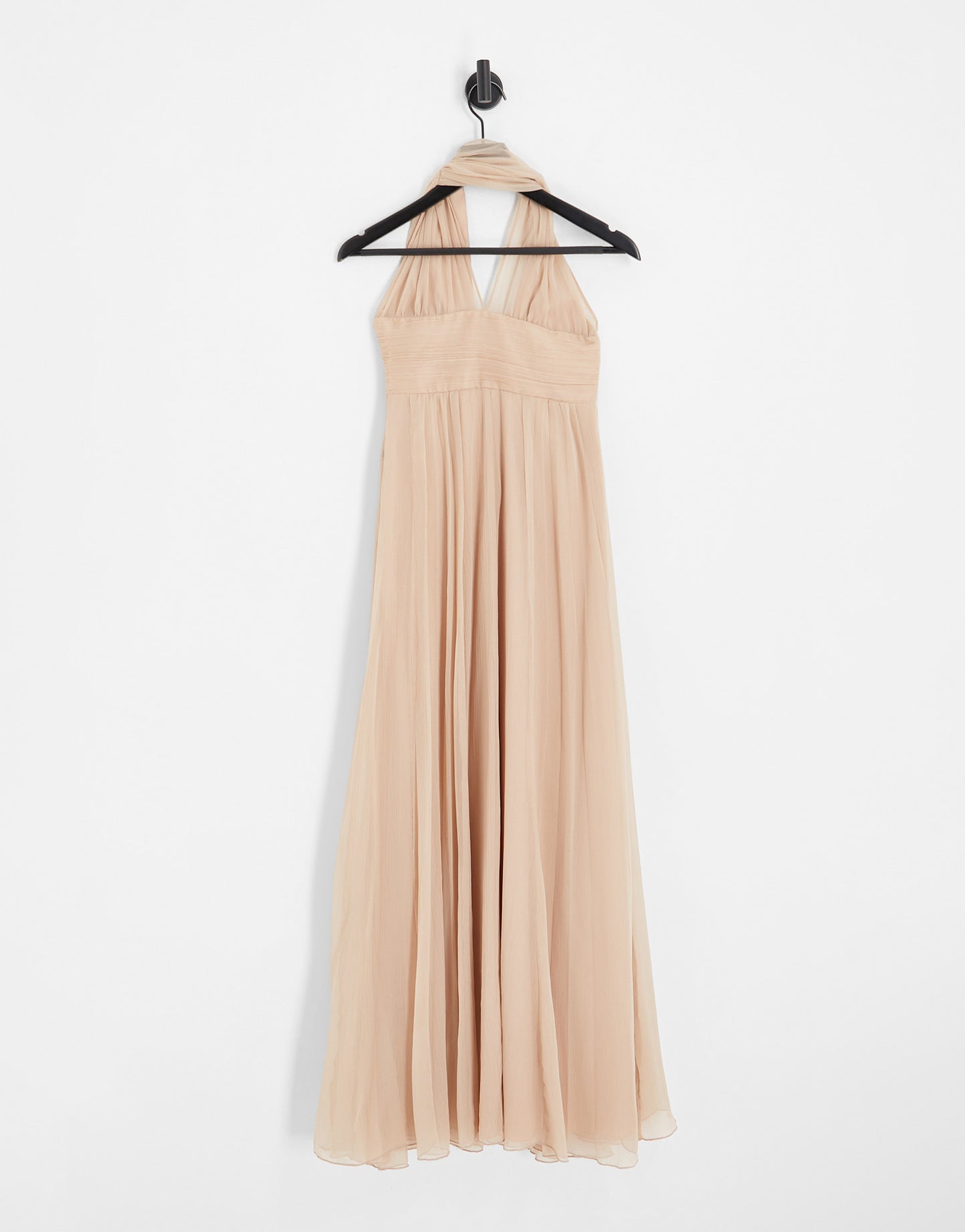 ASOS DESIGN Bridesmaid ruched bodice drape maxi dress with wrap waist