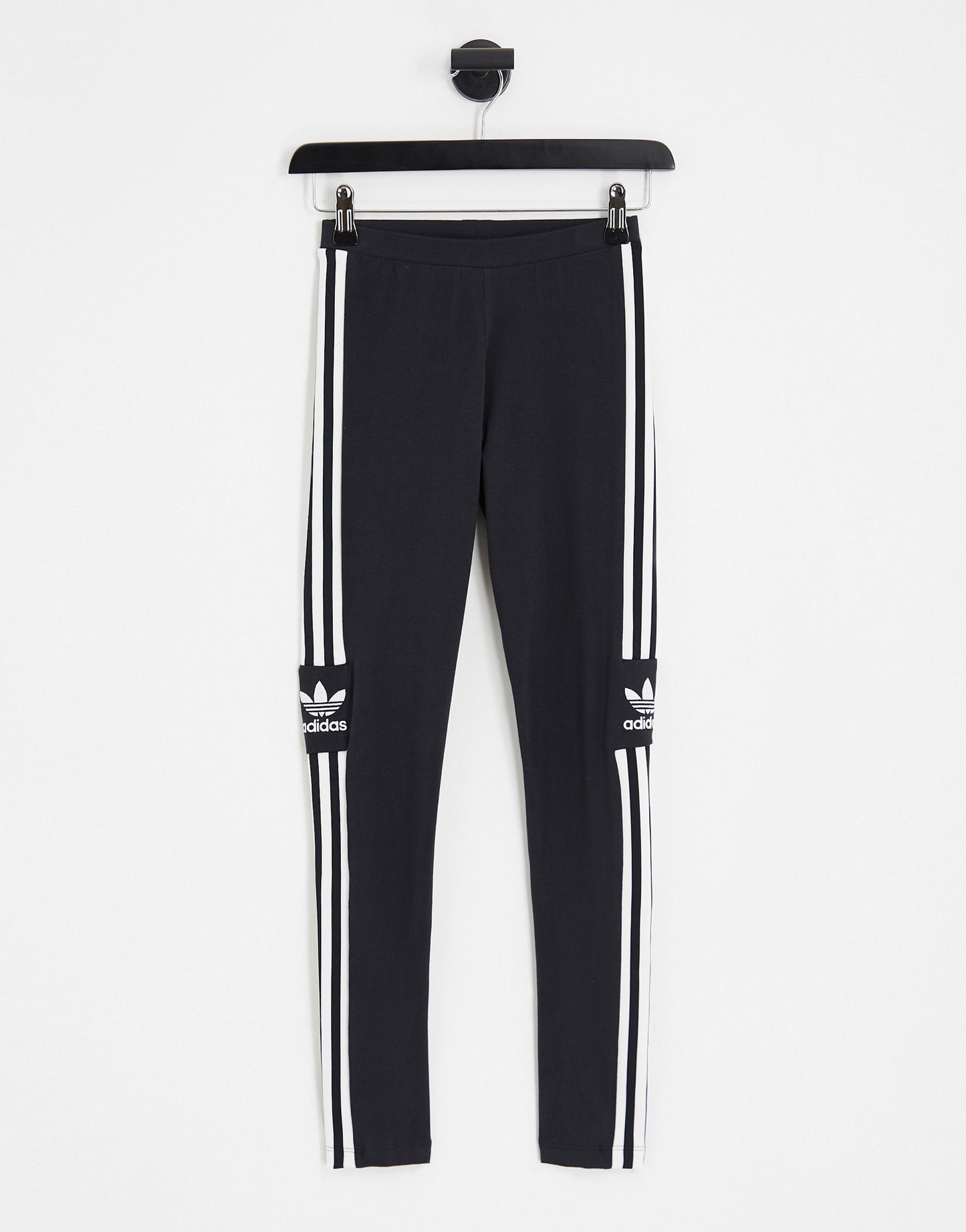 adidas Originals adicolor locked up logo leggings in black