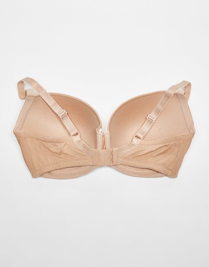 Ivory Rose Fuller Bust plain t-shirt bra in beige