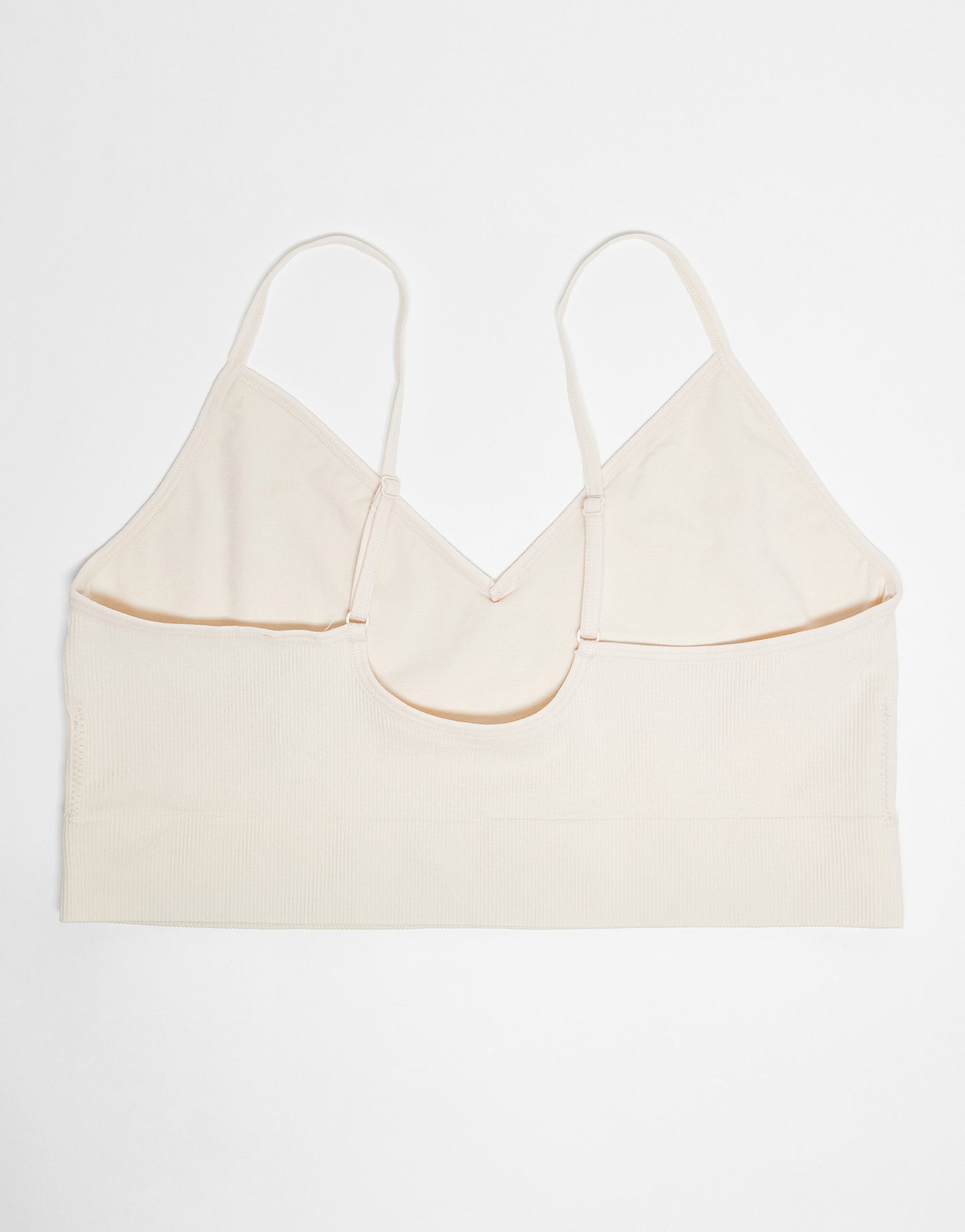 Lindex seamless rib cami bralette in beige