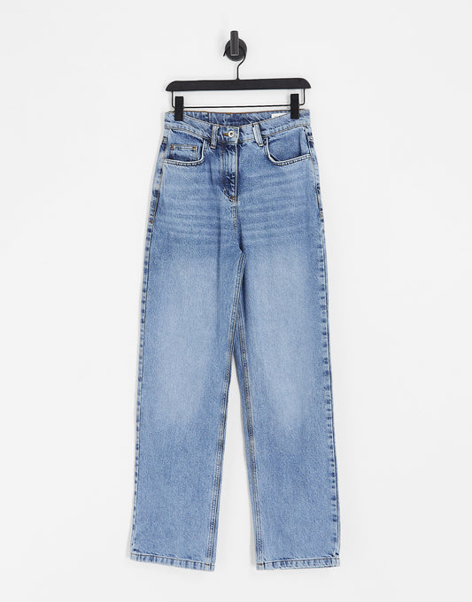 COLLUSION x014 dad jeans in light blue vintage wash