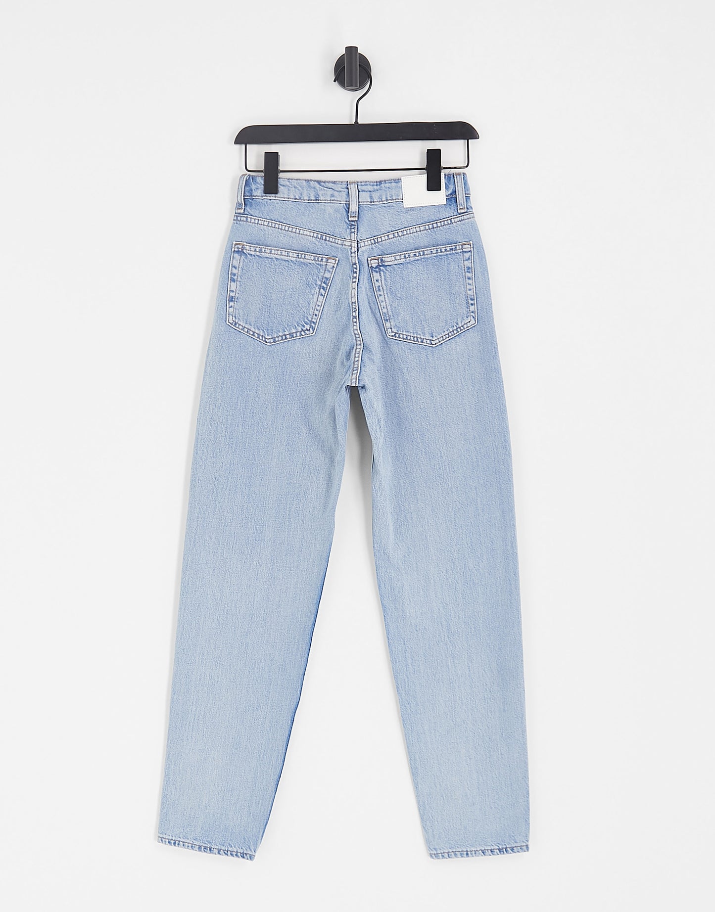 Weekday Lash cotton mom jean in summer blue wash - MBLUE