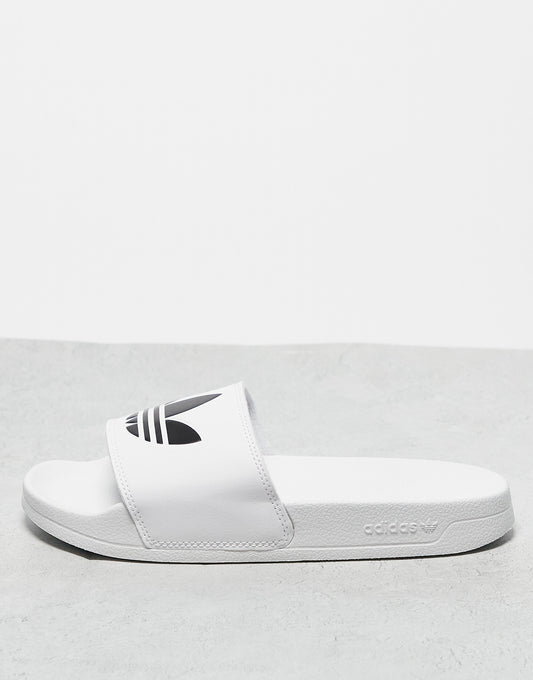 adidas Originals adilette Lite sliders in white