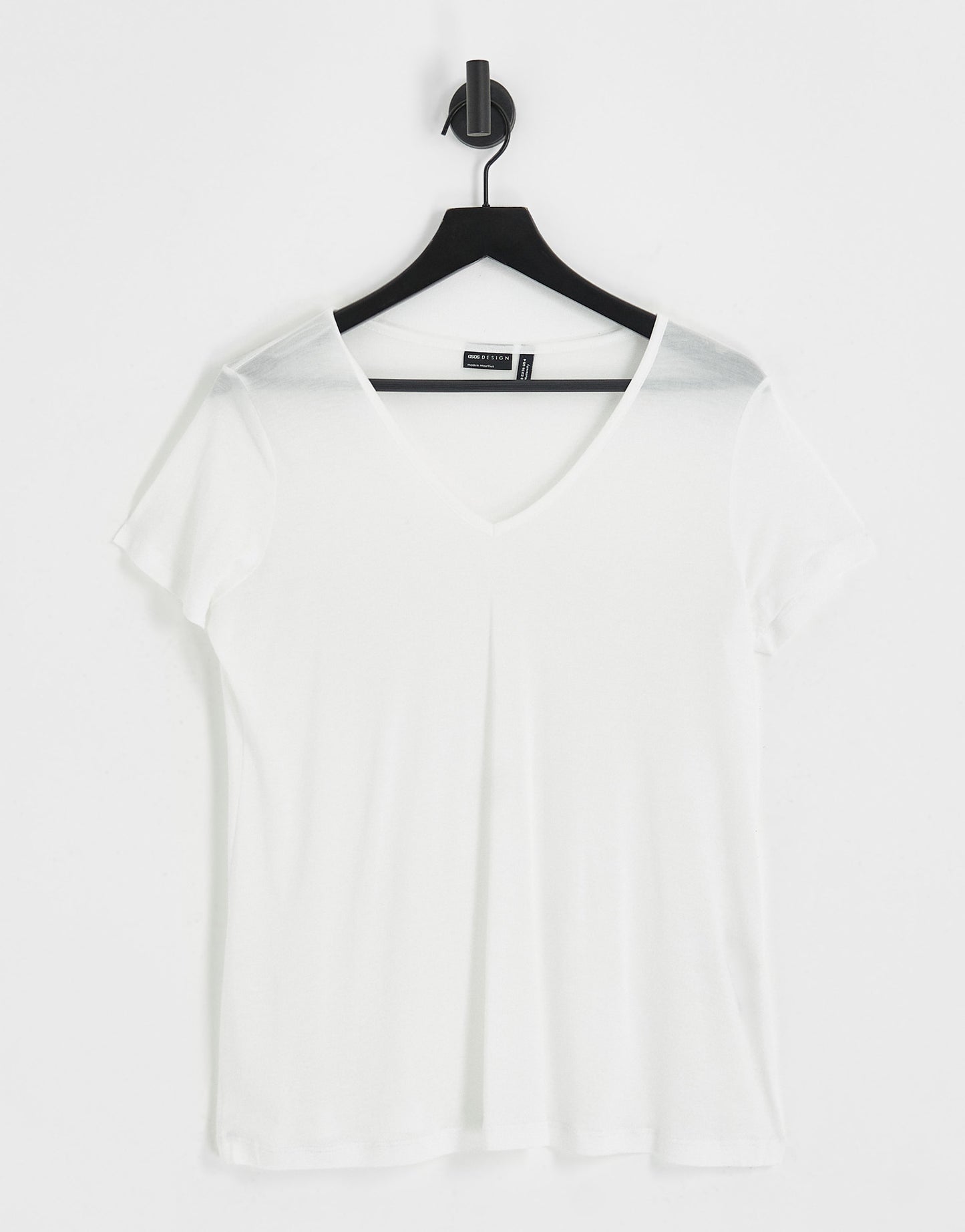 ASOS DESIGN Maternity relaxed v neck t-shirt in white