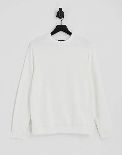 ASOS DESIGN sweatshirt in white