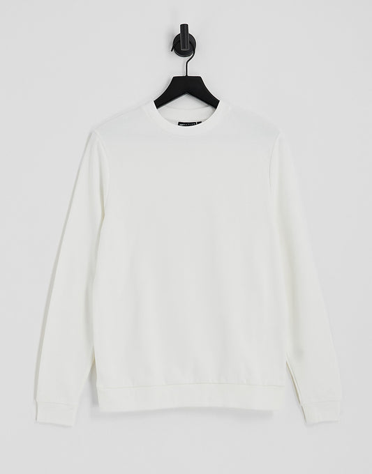 ASOS DESIGN sweatshirt in white