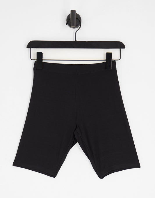 ASOS DESIGN Hourglass basic legging shorts in black