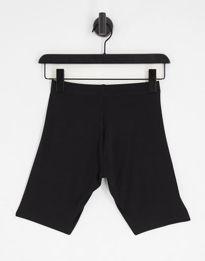 ASOS DESIGN Hourglass basic legging shorts in black