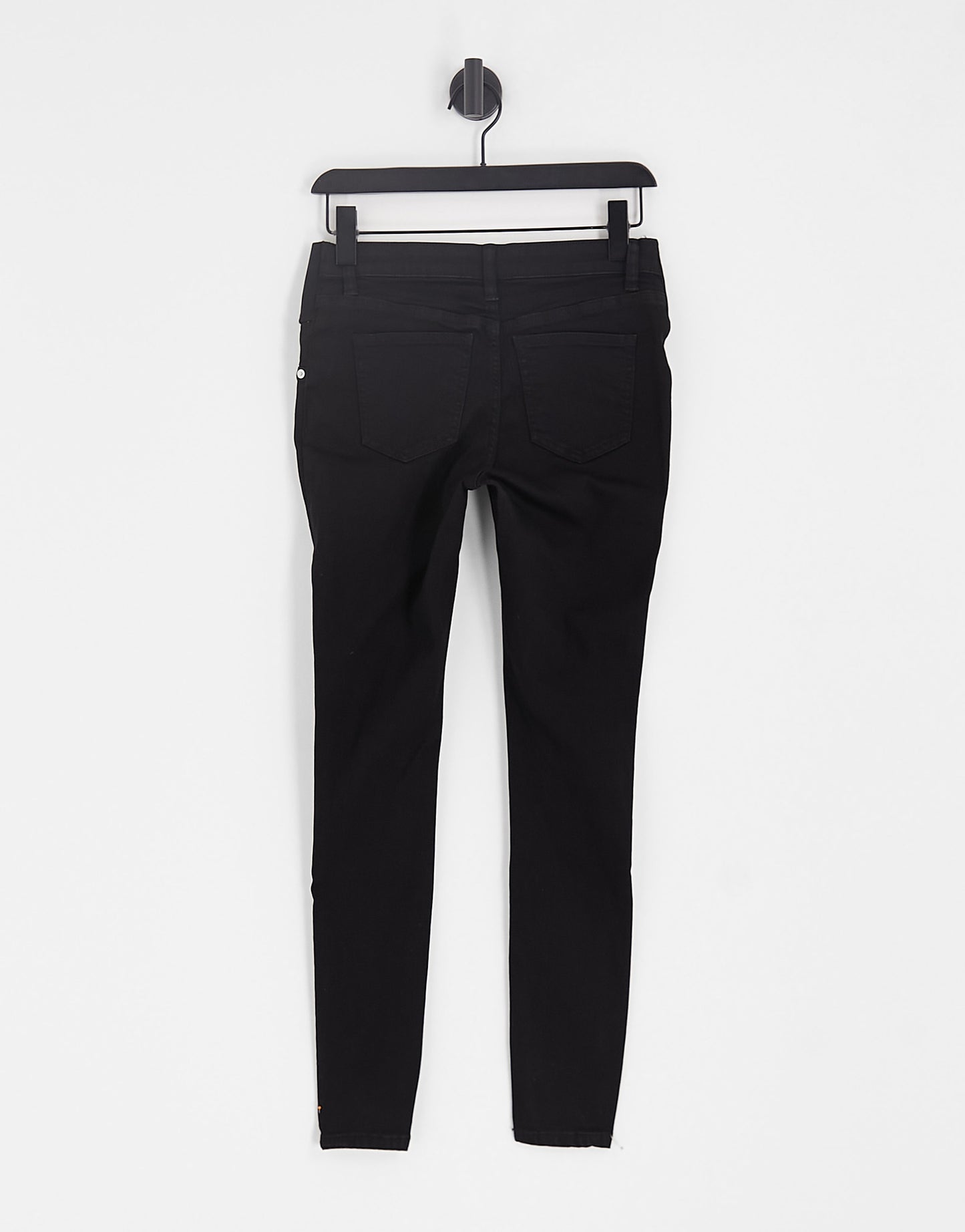 ASOS DESIGN Maternity skinny jeans in clean black with under the bump waistband