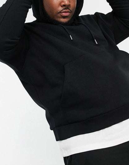 ASOS DESIGN oversized hoodie in black