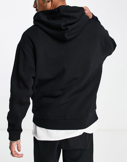 ASOS DESIGN oversized hoodie in black