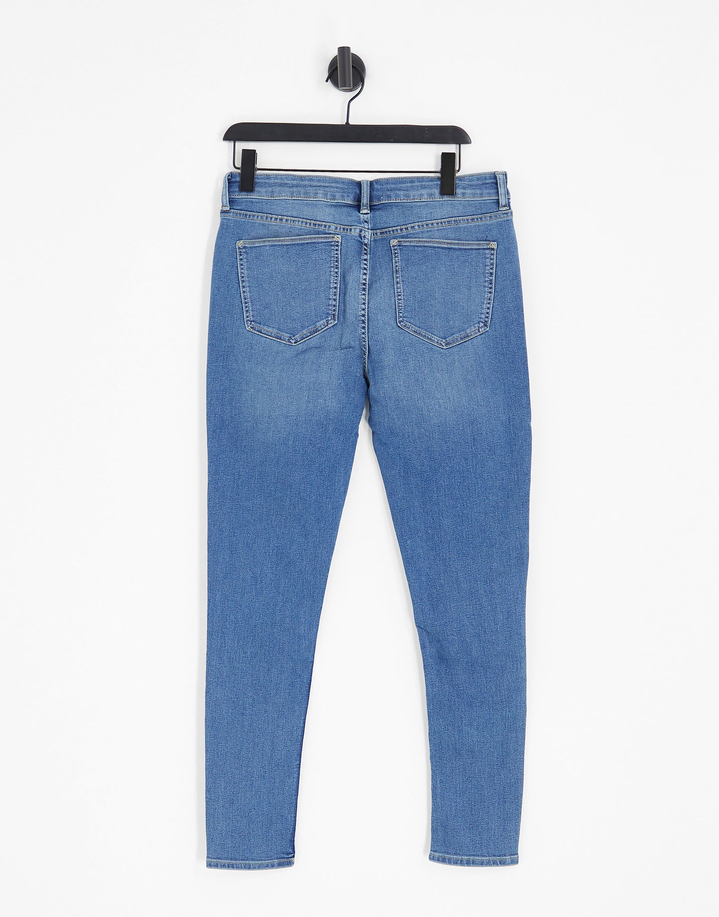 ASOS DESIGN spray on jeans with power stretch in light wash tint