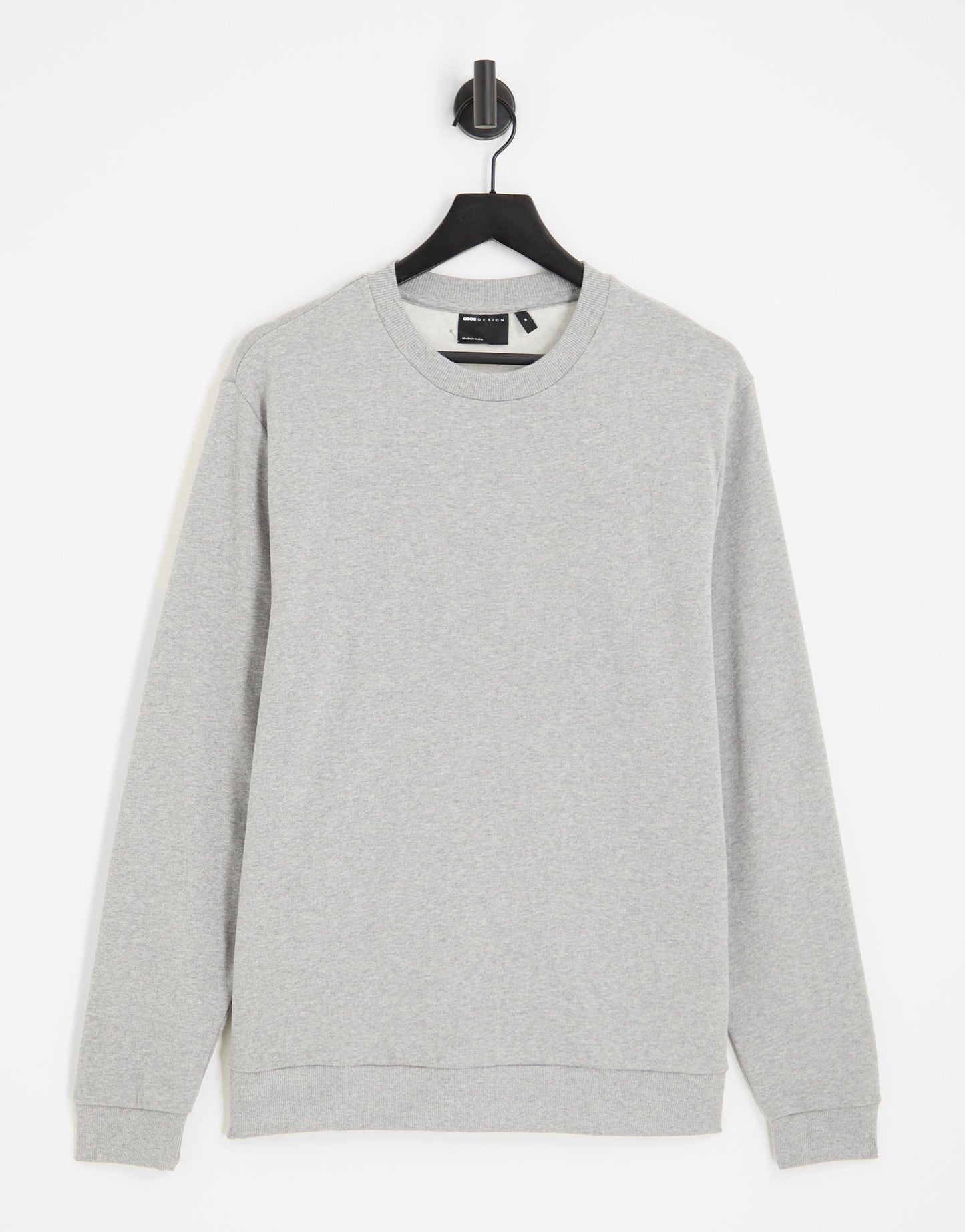 ASOS DESIGN sweatshirt in grey marl