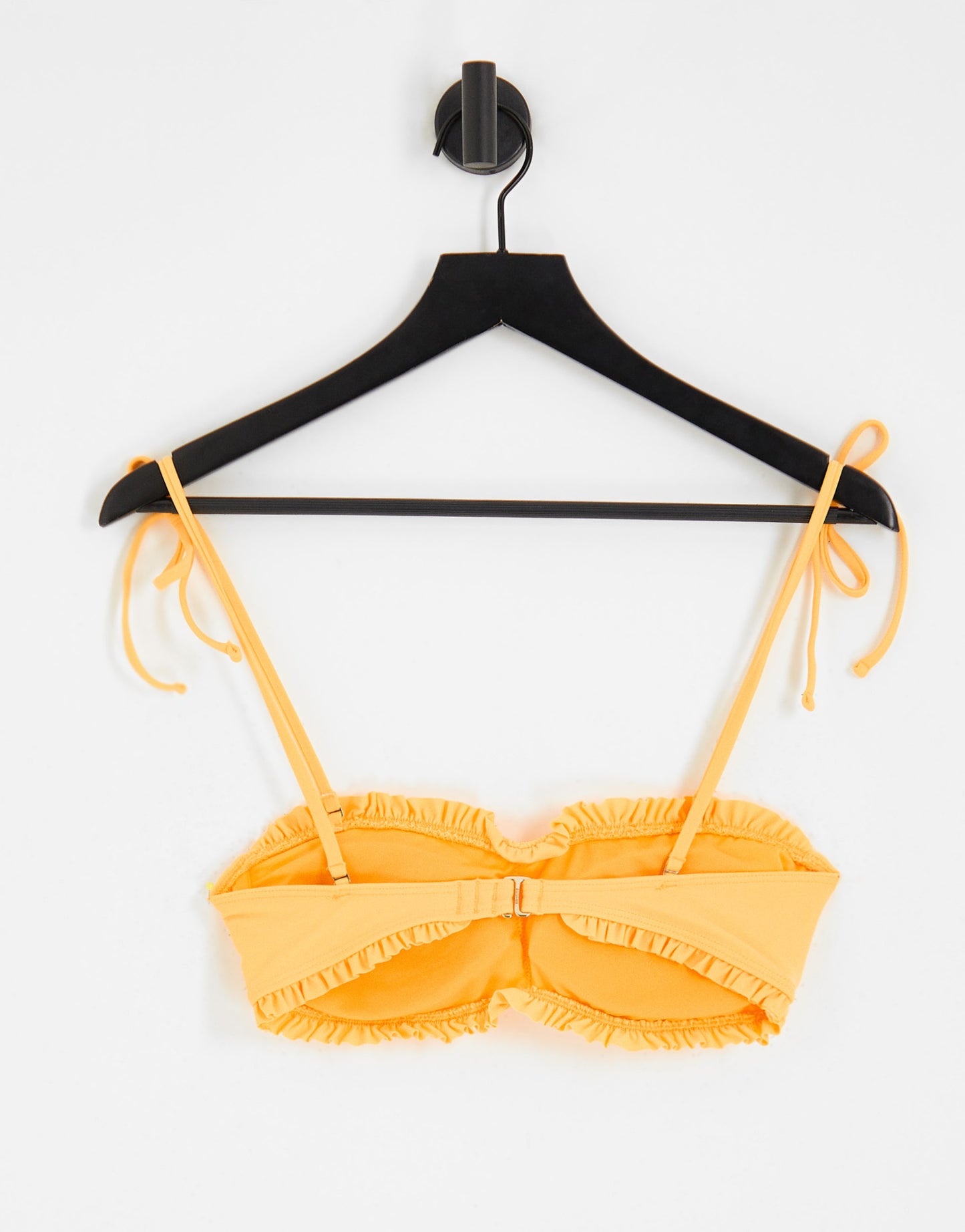 Hollister co-ord ruffle bandeau bikini top in yellow