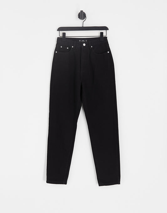 Missguided riot mom jean in black - BLACK