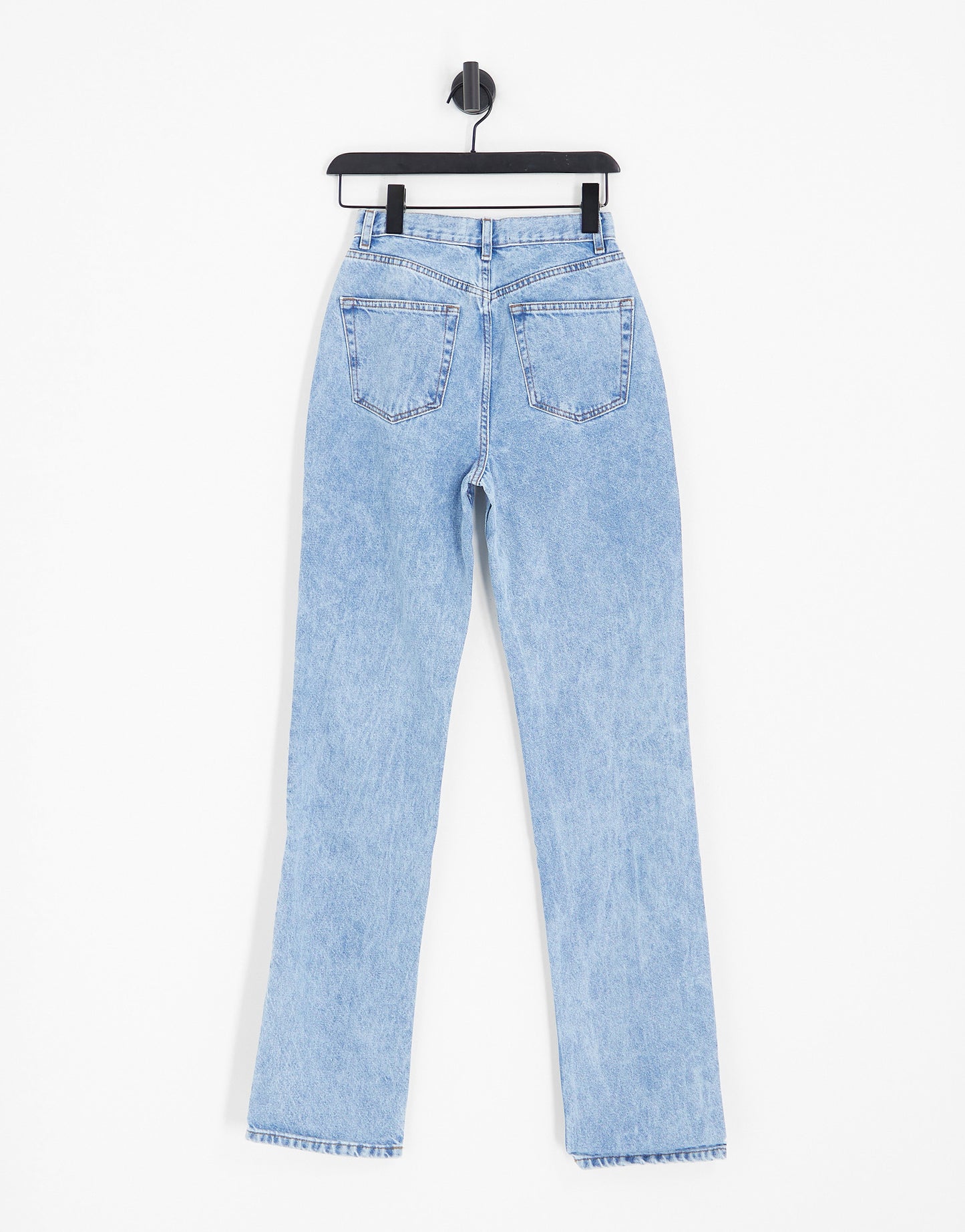 ASOS DESIGN Tall mid rise straight jeans in vintage lightwash