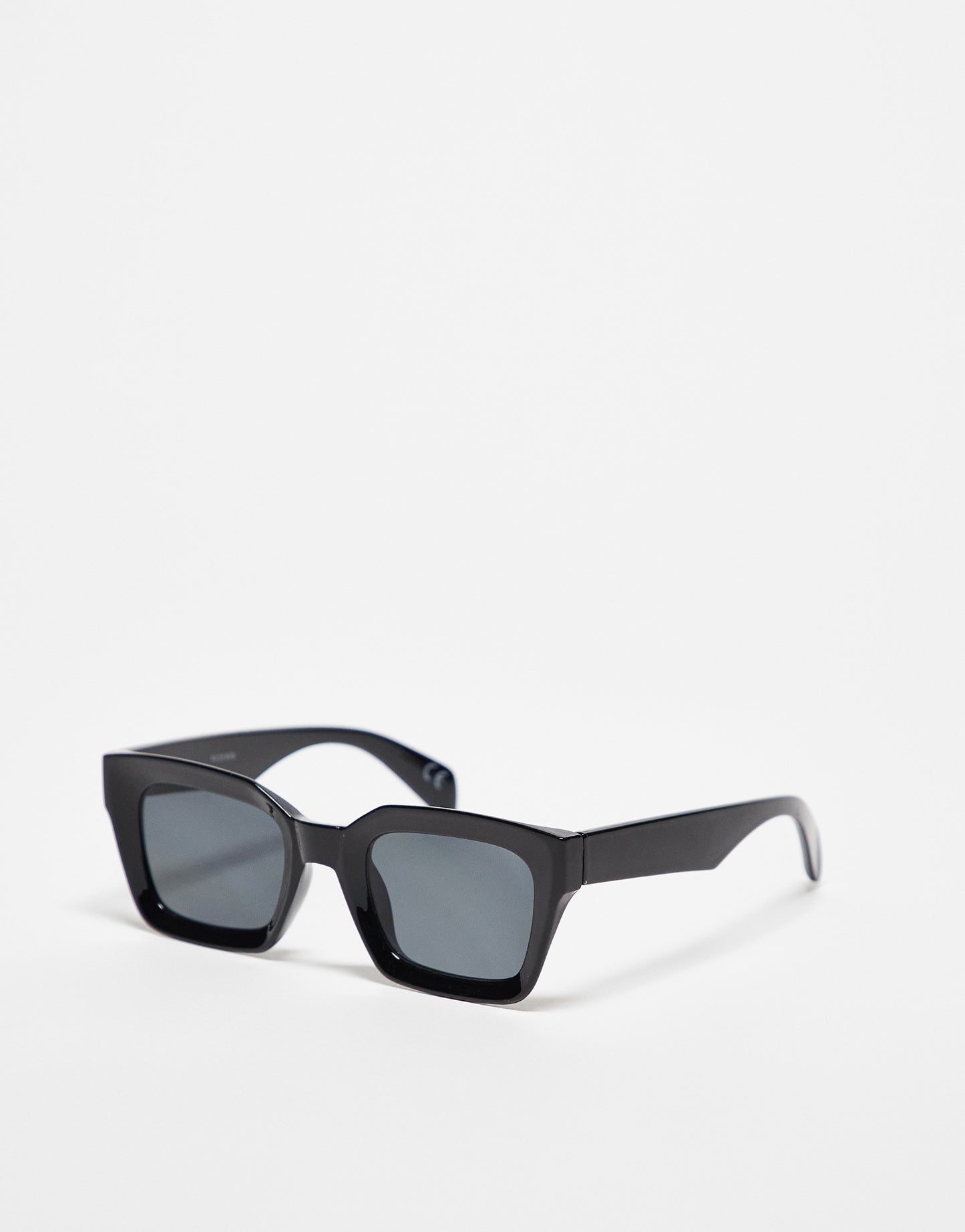 ASOS DESIGN oversized rectangle frame sunglasses in black