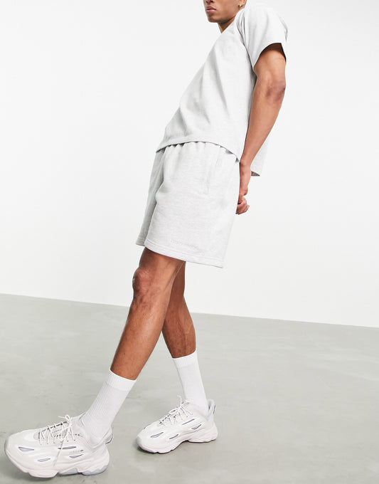 adidas Originals x Pharrell Williams premium shorts in light grey