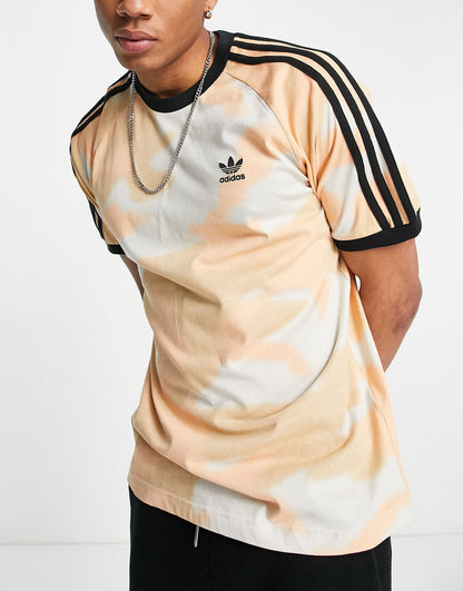 adidas Originals cali t shirt in cream camo print