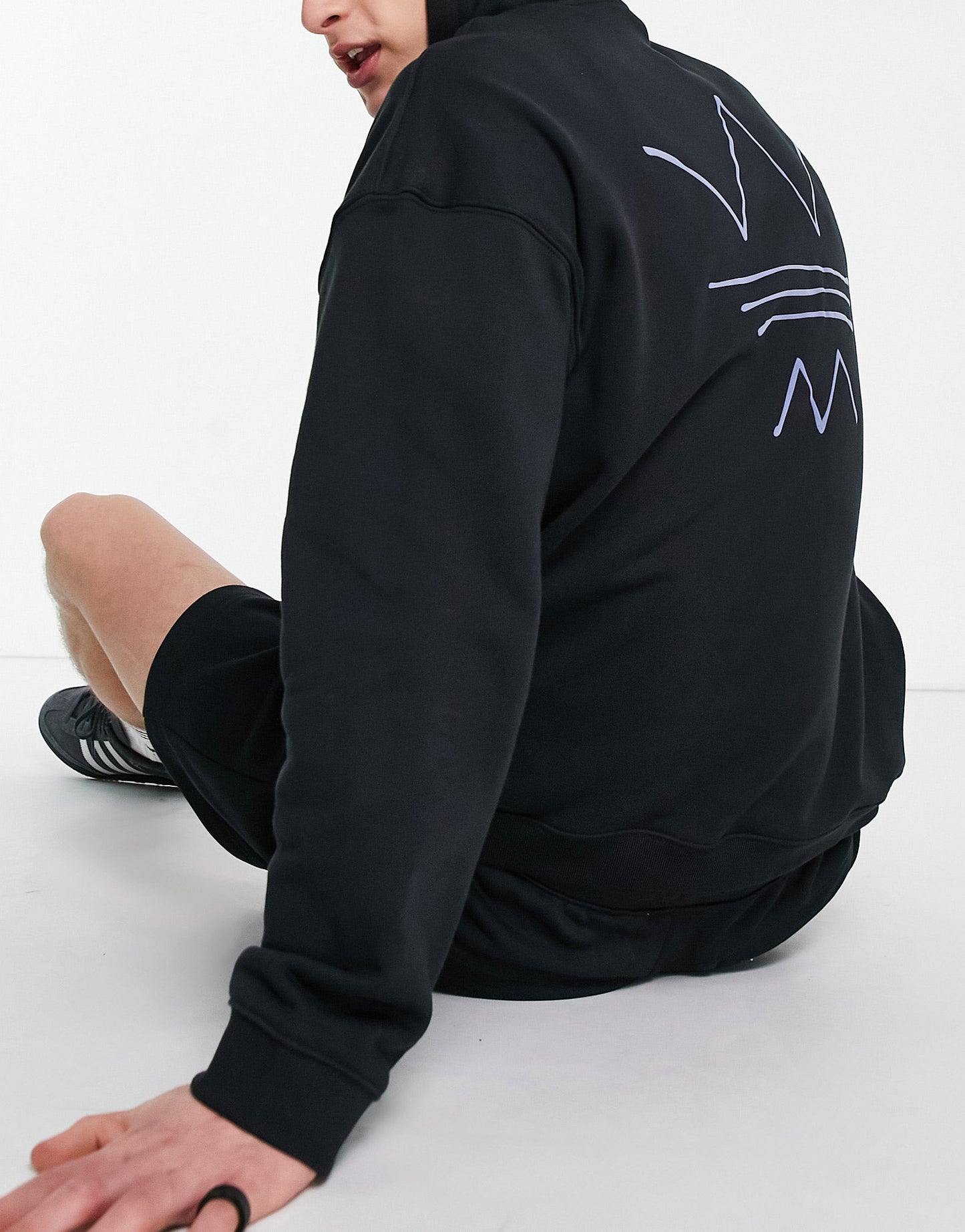 adidas Originals abstract hoodie in black