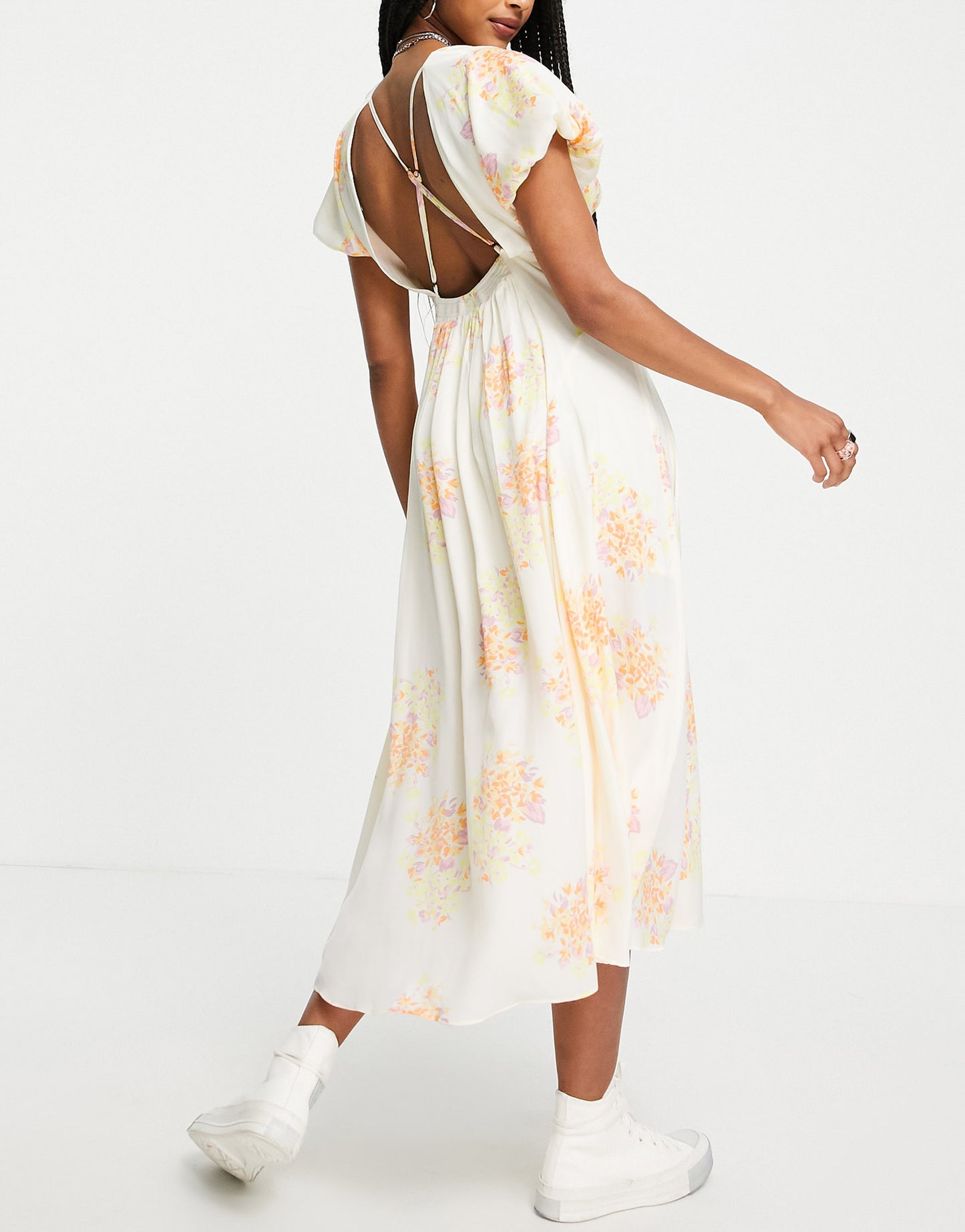 Free People laura printed maxi tea dress in vintage floral