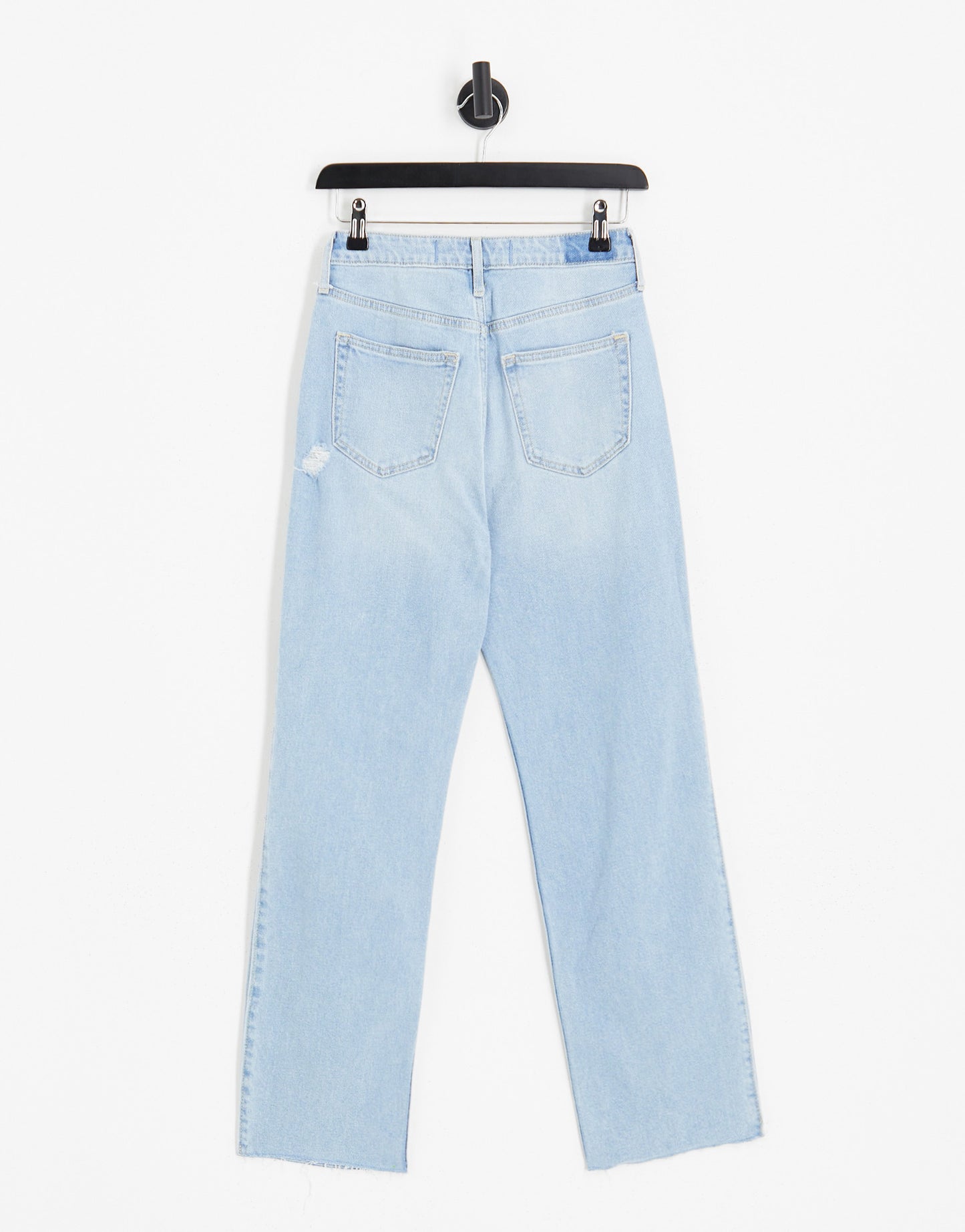 Hollister boyfriend patchwork jeans in light wash blue