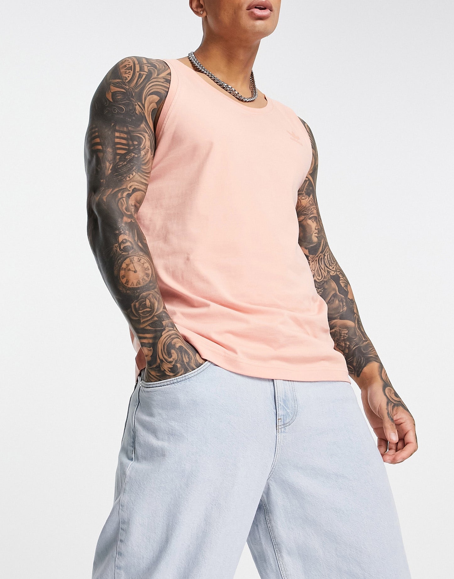 adidas Originals adicolor marshmallow tank top in blush