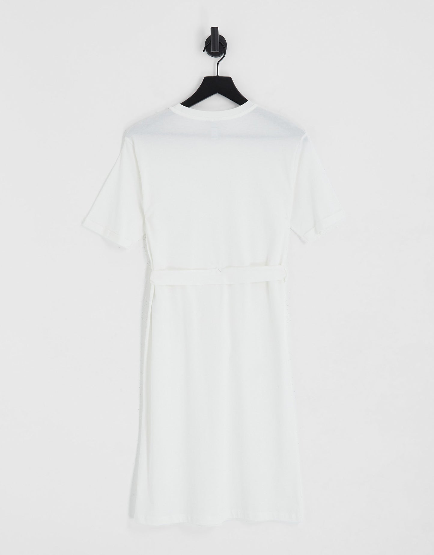 Vero Moda Tall Aware t-shirt midi dress with belted waist in white