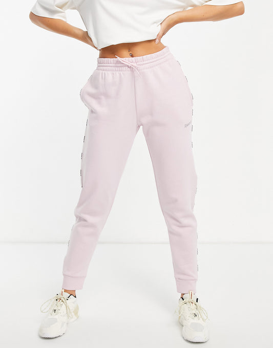 Reebok Training joggers with logo in pink