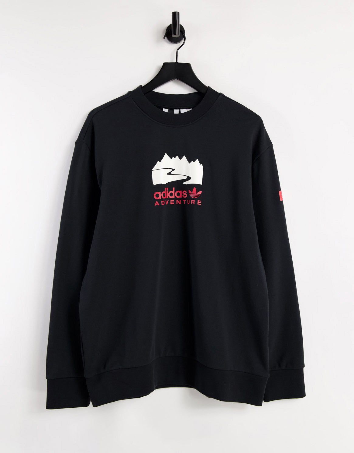 adidas Originals Adventure logo sweatshirt in black