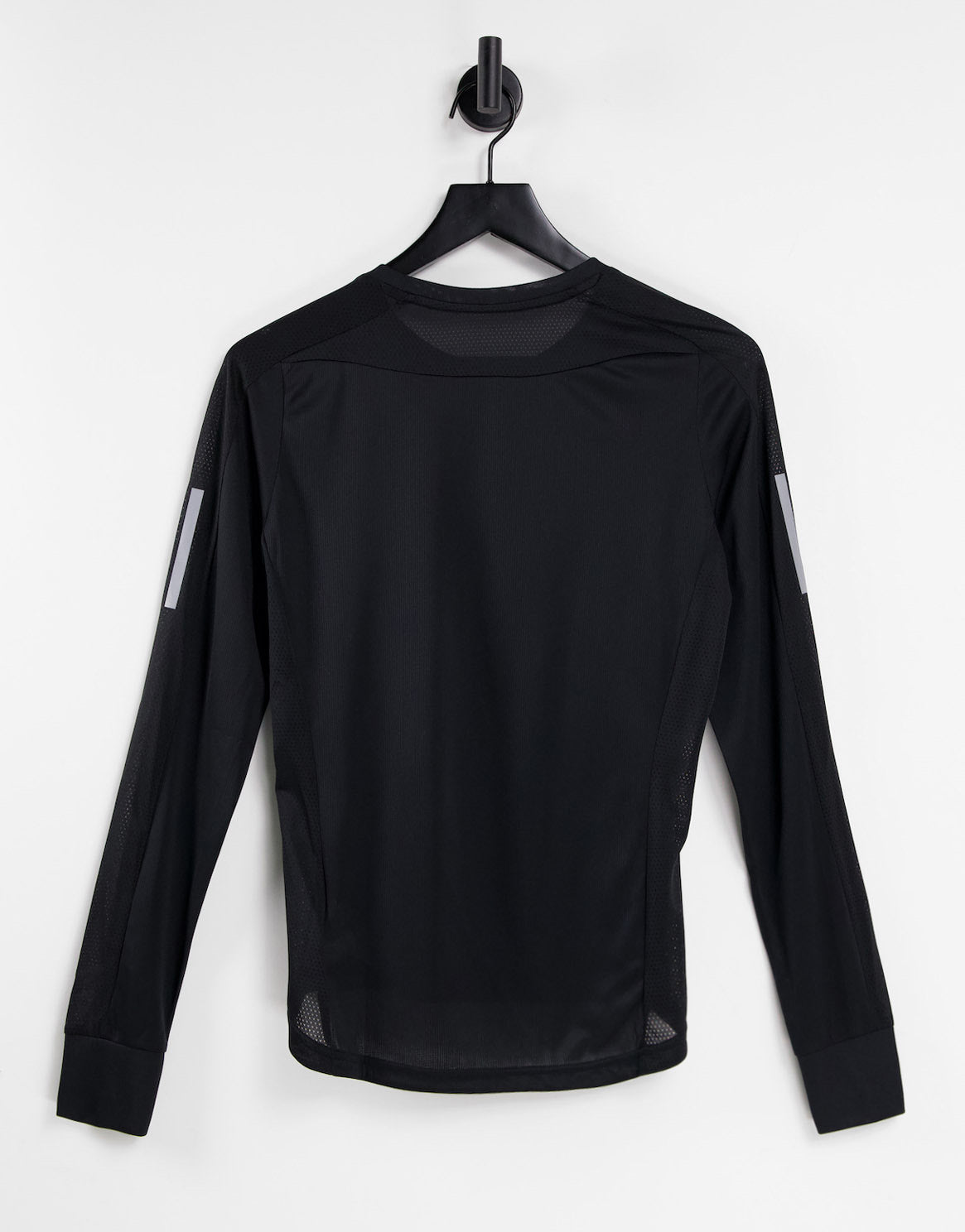 adidas Running long sleeve top with logo in black