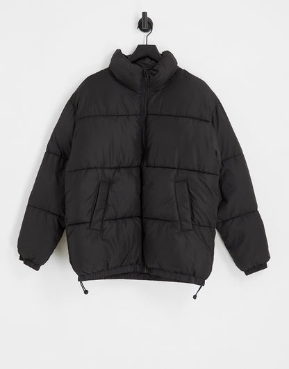 Topman puffer jacket in black