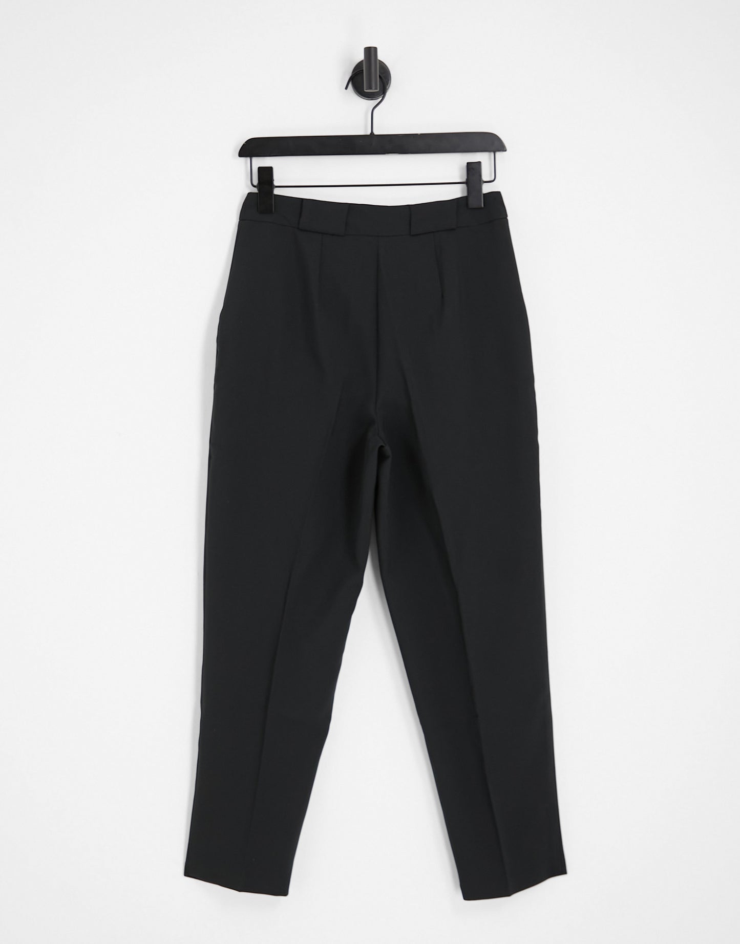 ASOS DESIGN tailored smart tapered trousers in black