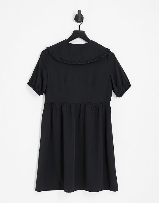 Vero Moda collar detail dress in black