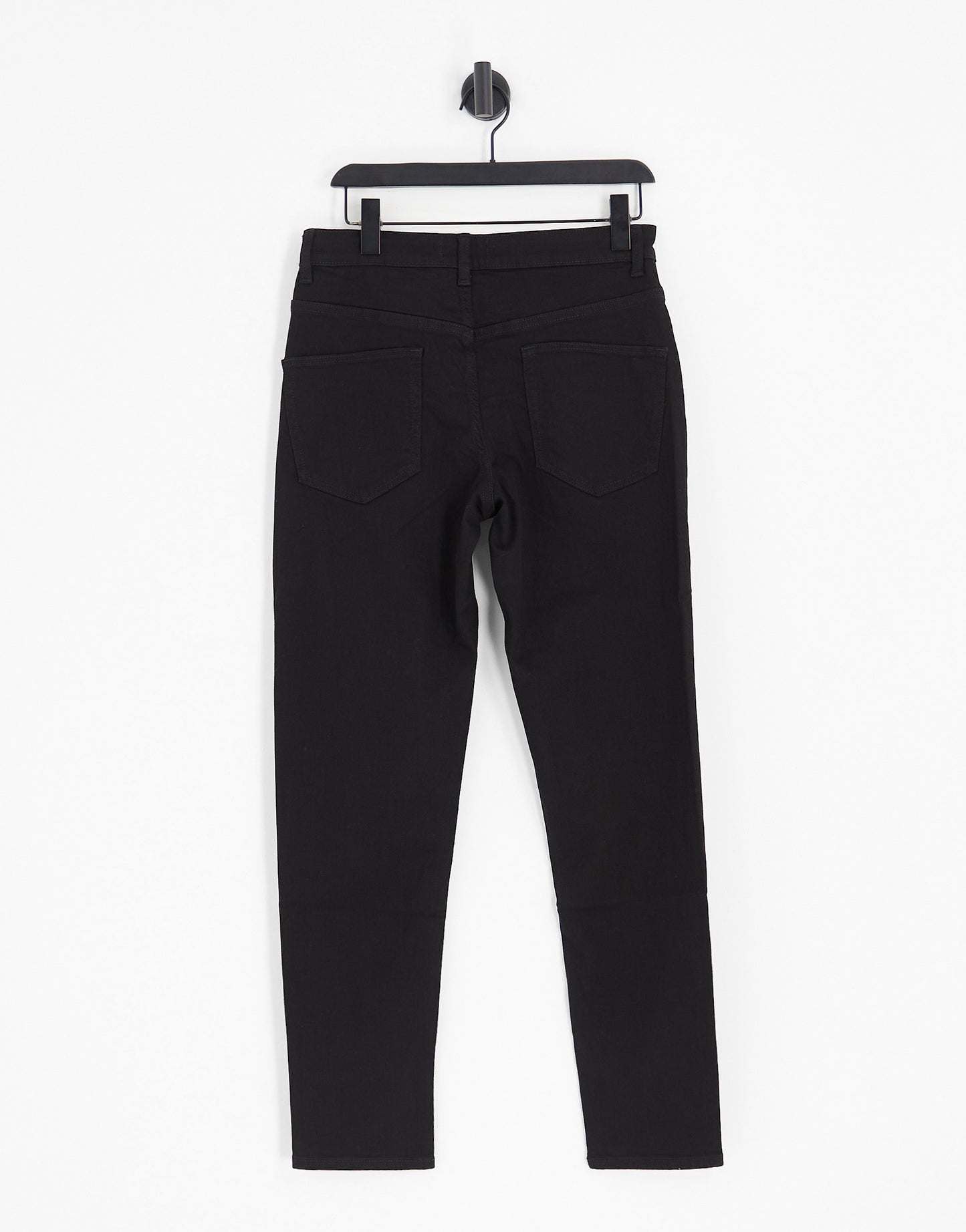 ASOS DESIGN tapered jeans in black