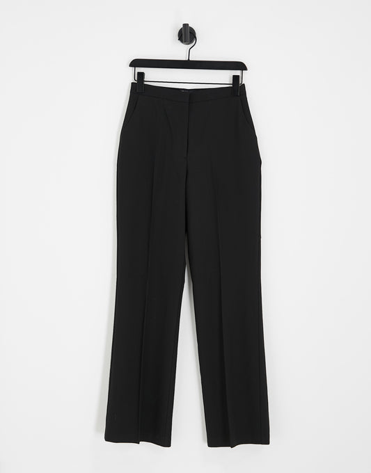 ASOS DESIGN tailored straight leg trousers in black