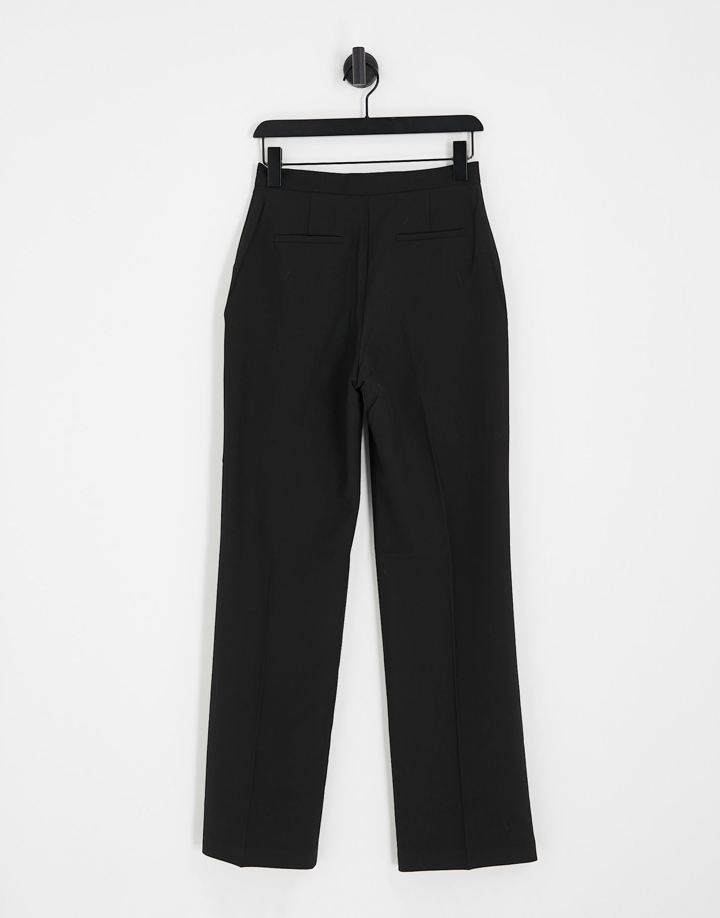 ASOS DESIGN tailored straight leg trousers in black