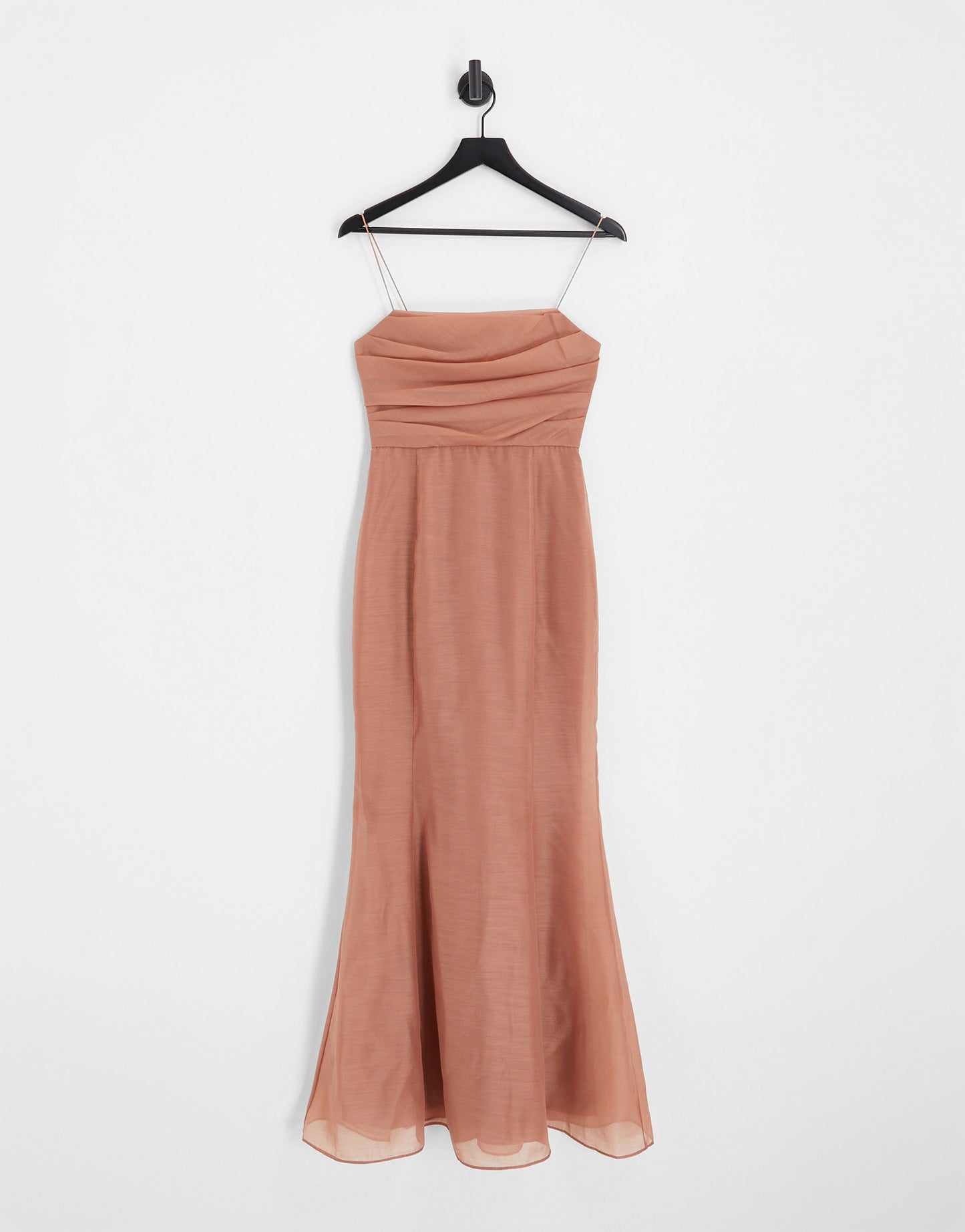 ASOS DESIGN Bridesmaid drape detail maxi dress with corset