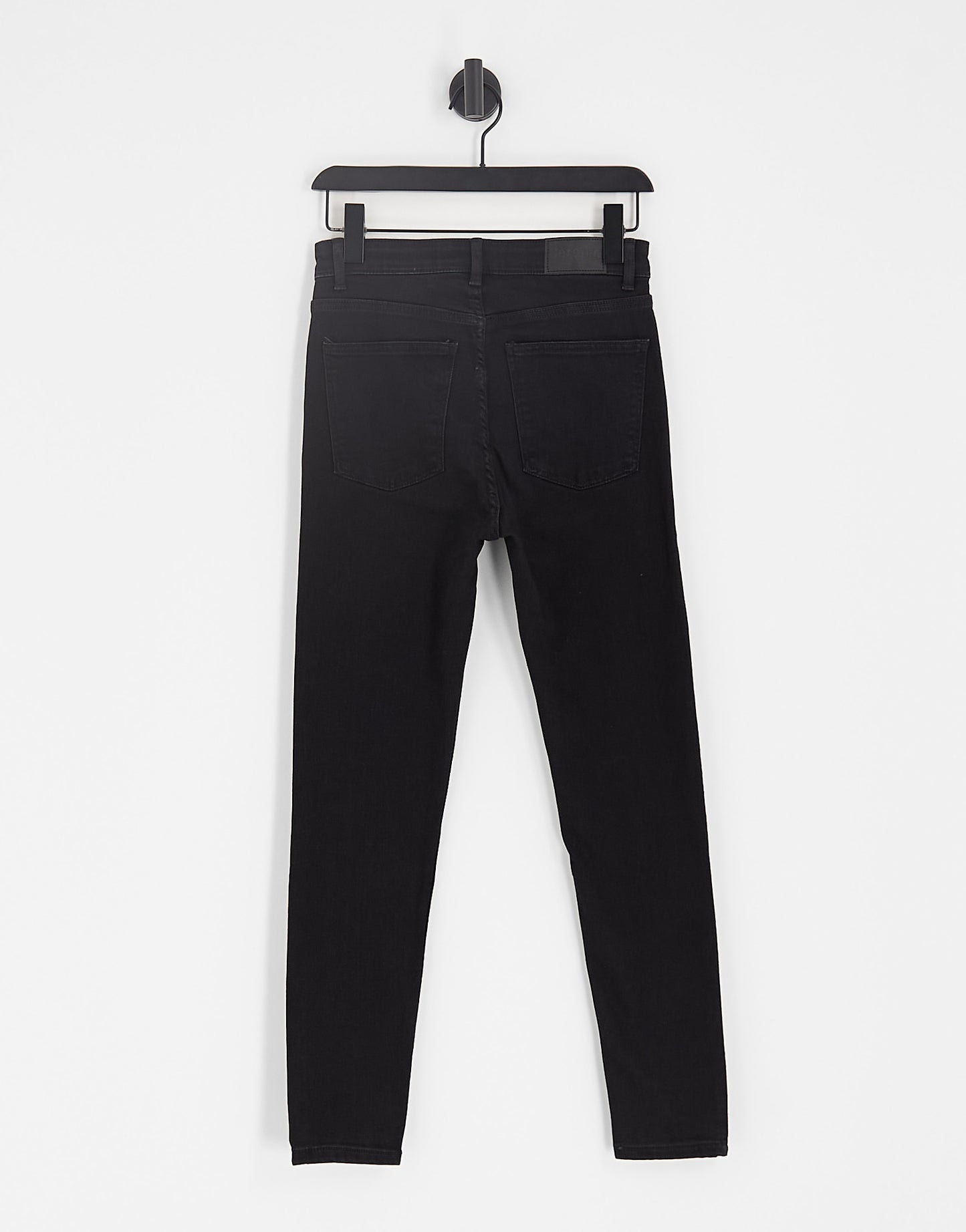 Bershka high waist skinny jean in black