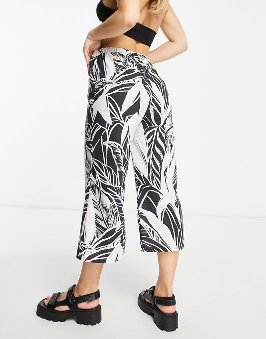 ASOS MADE IN KENYA pull on trousers in palm print