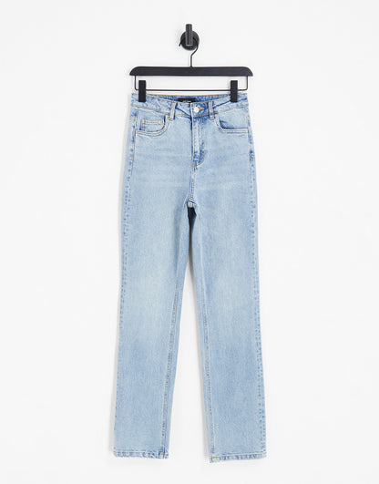 Vero Moda straight leg jeans in light blue