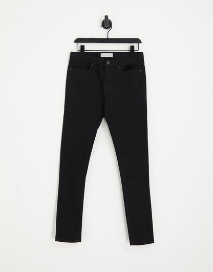 Topman spray on jeans in black