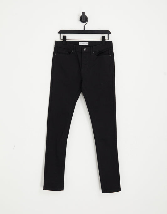 Topman spray on jeans in black