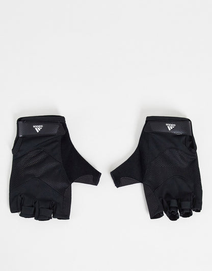 adidas Training fitness gloves in black