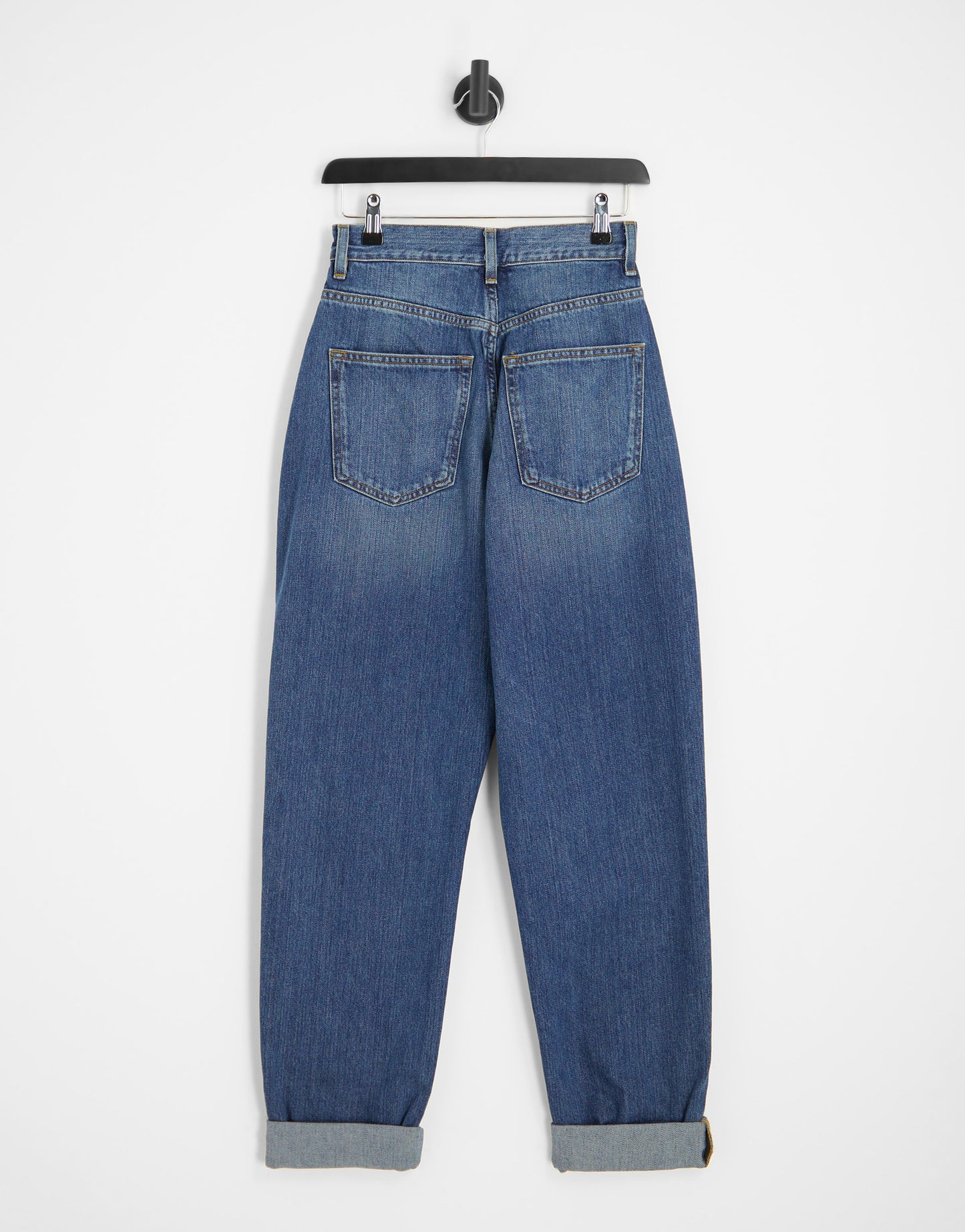 ASOS DESIGN slouchy mom jeans in mid blue