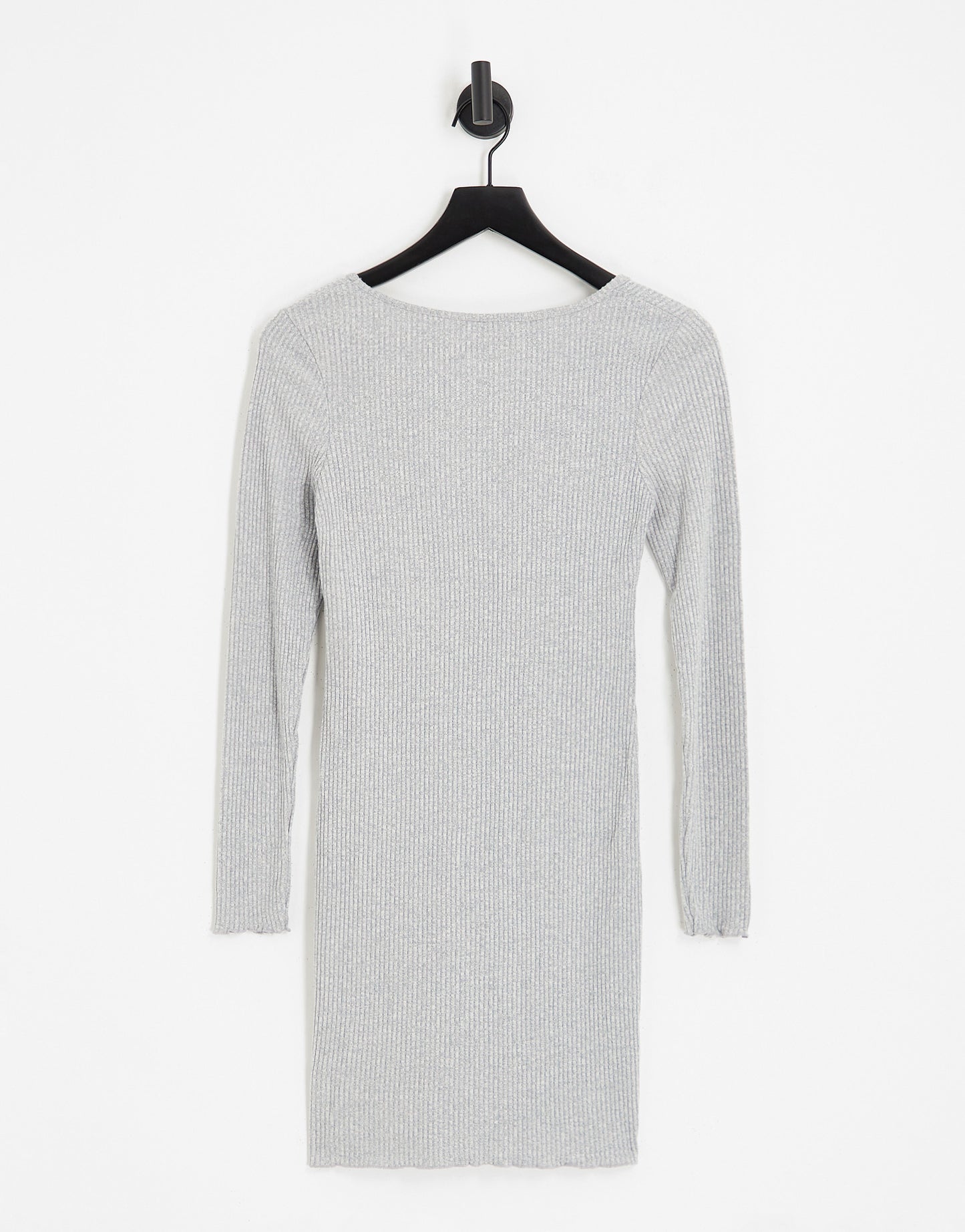 Topshop rib cardi mini dress in grey