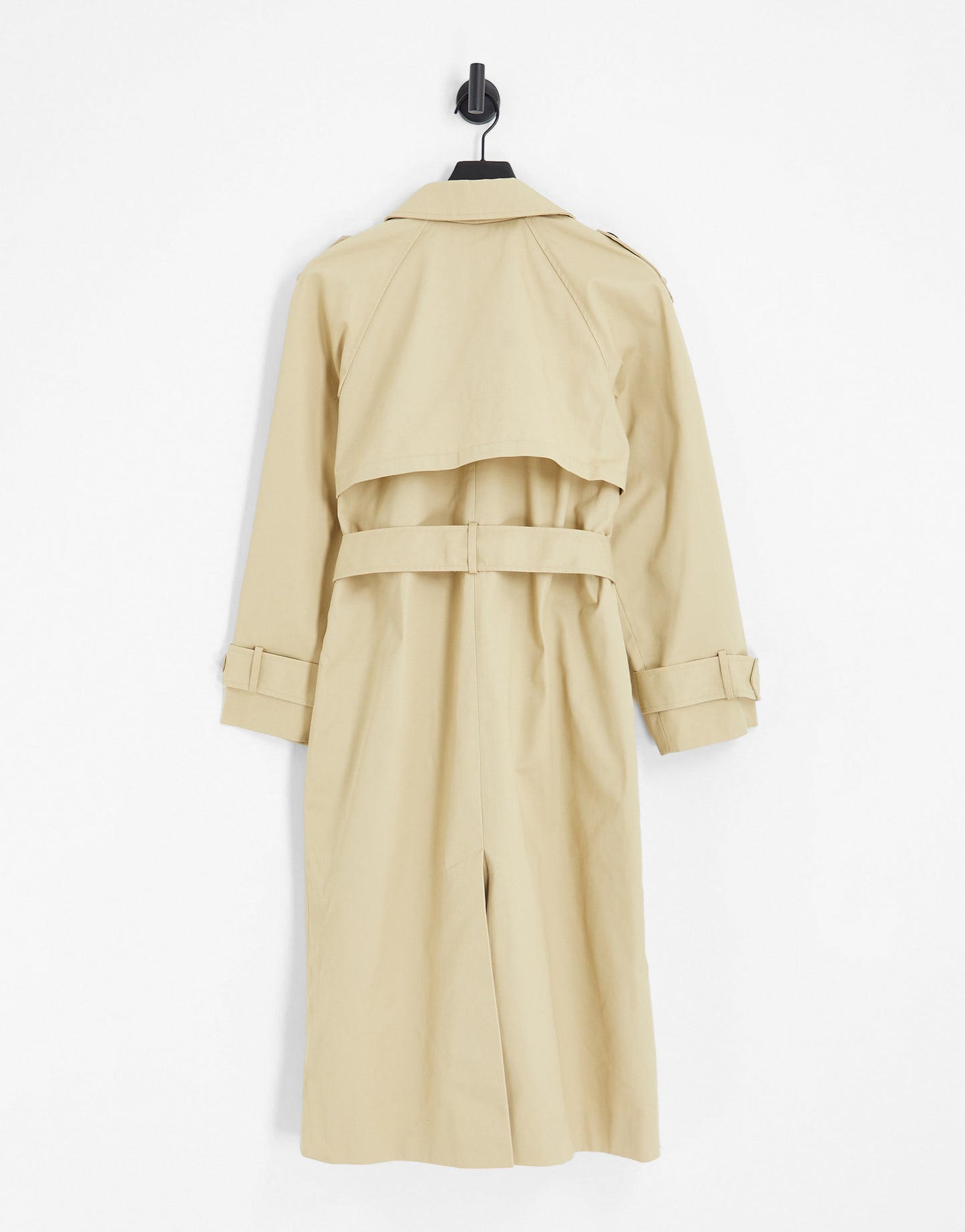 ASOS DESIGN Maternity longline trench coat in stone