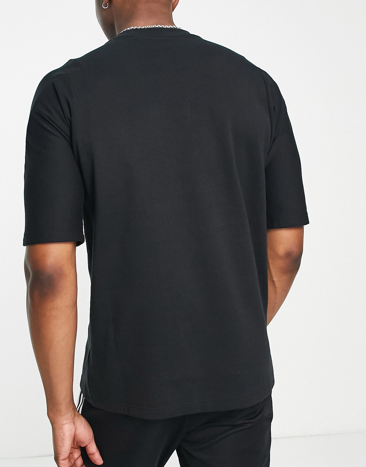 adidas Sportswear Lounge embroidered logo t-shirt in black