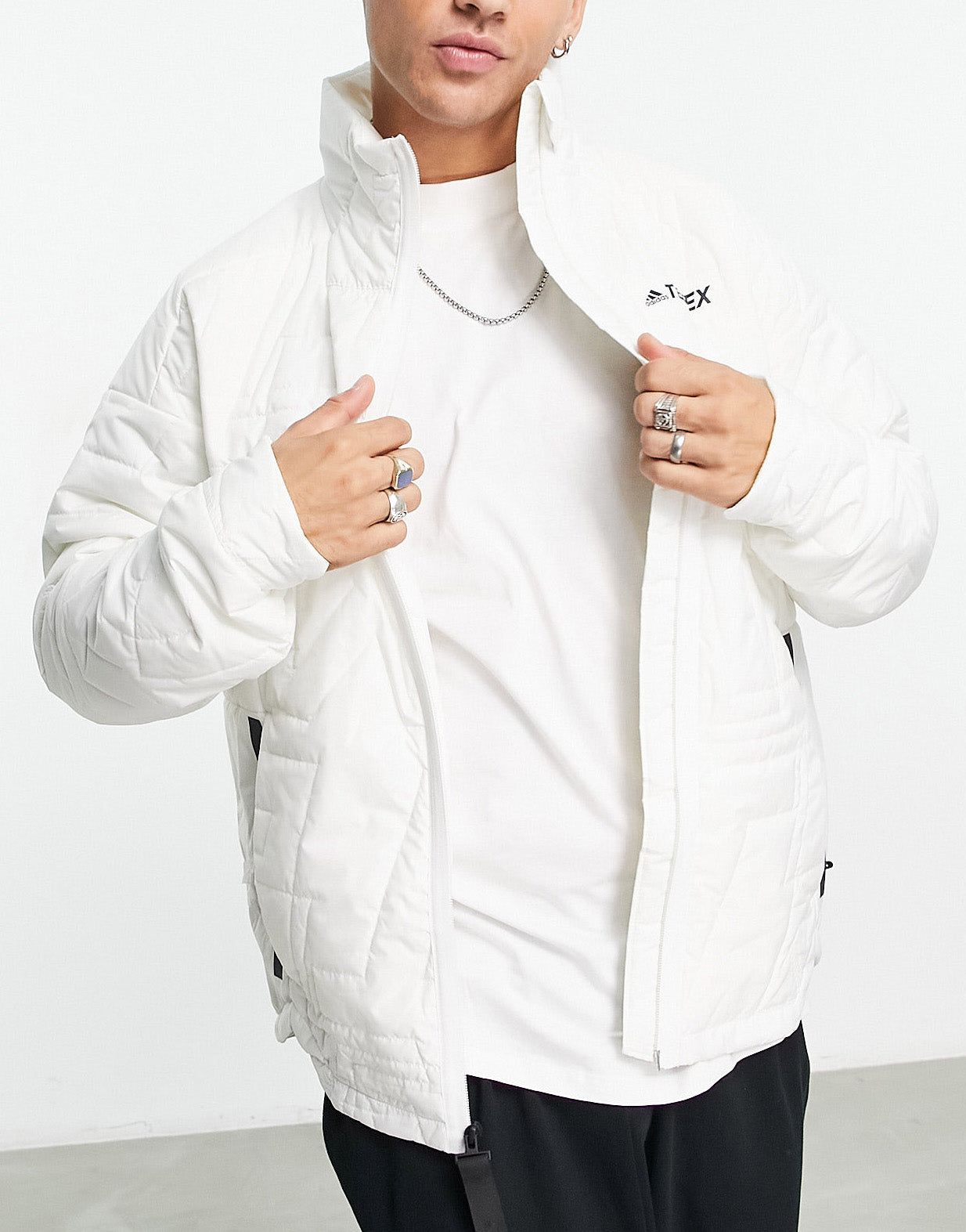 adidas Terrex Myshelter jacket in white